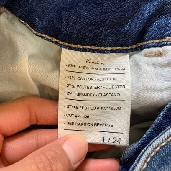 KanCan Jeans Womens 24 Denim Teegan High Rise Cropped Skinny Stretch Zip Fly - Picture 7 of 10